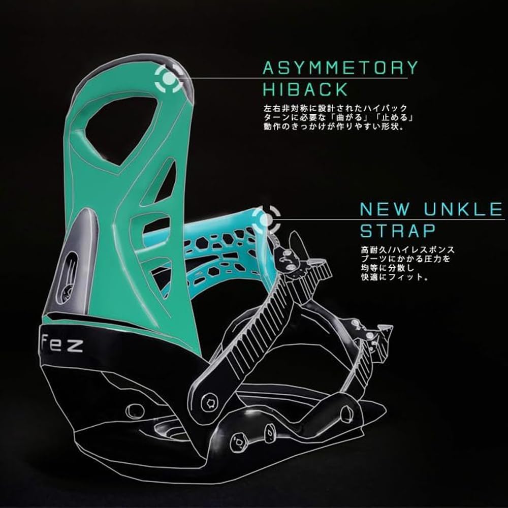 FEZ Сноуборд Midnight Fits Доступен в и Серые Крепления Midnight, Серый, S/M, 22.5см-25см Сноуборды, Легкий, Подходит для начинающих, Начальный уровень