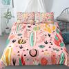 Cactus Duvet Cover Set Exotic Plant Prickly Pear Succulents Bedding Set Kids Teens I Love Cactus King Size Polyester Quilt Cover