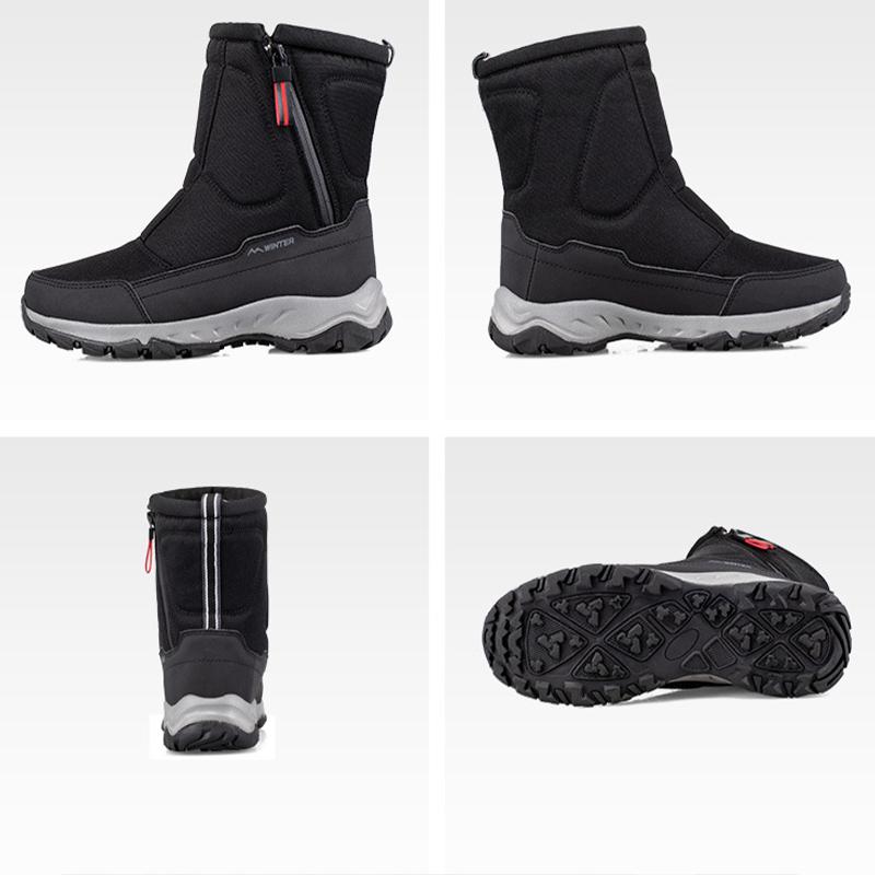 Женские уличные зимние новые зимние ботинки, утепленная теплая зимняя обувь, нескользящая водонепроницаемая короткая хлопковая обувь