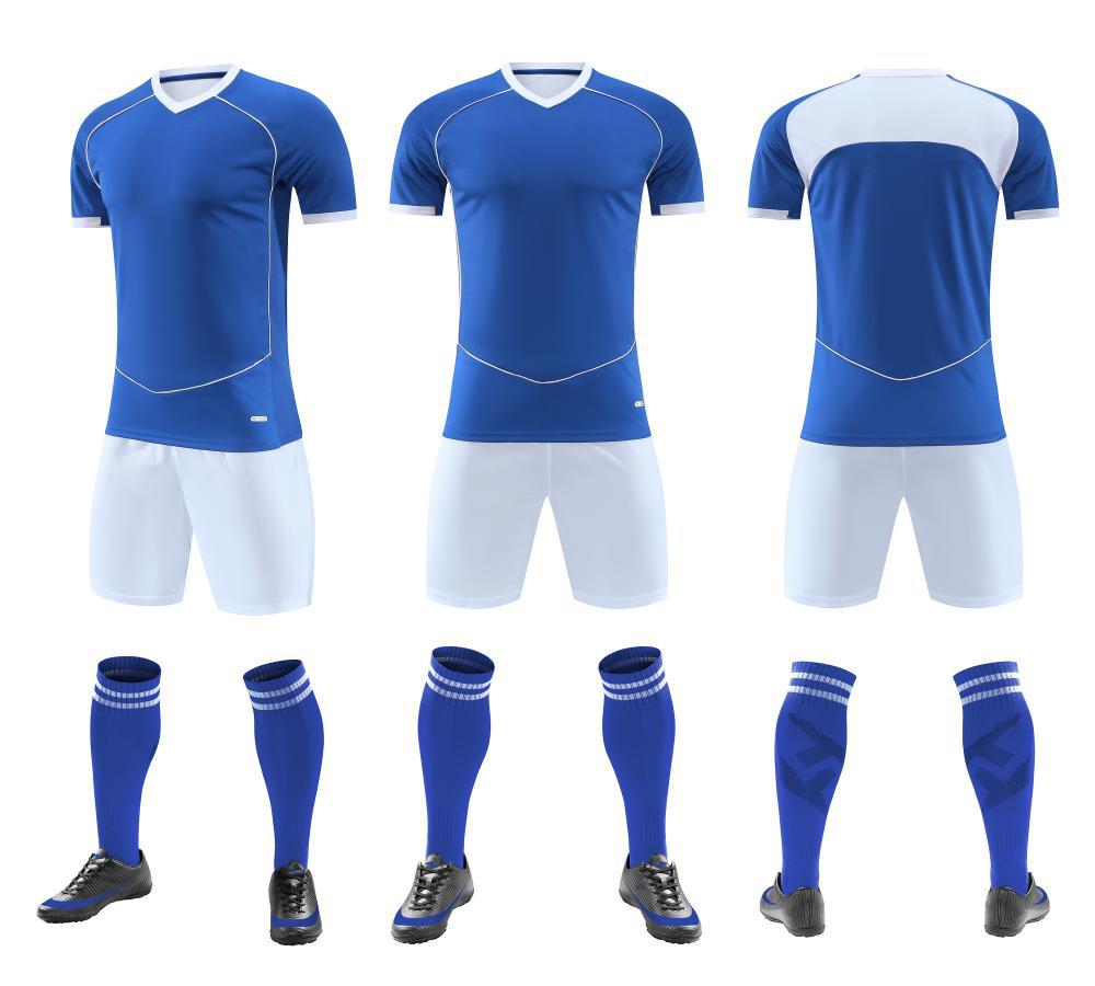 Новый футбольный комплект формы Мужская и женская Соревновательная тренировочная Спортивная командная форма Номер Сделай сам Футболка с коротким рукавом Взрослые Дети