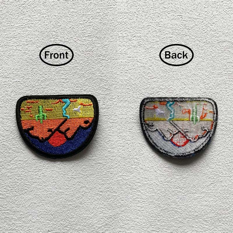 Natural Adventure Thermoadhesive Camping Sticker Embroidered Patches For Clothes DIY DIY