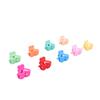 100pcs Mini Claw Clips Double Heart Cute Tiny Hairpin Hair Accessories Children Colorful Hair