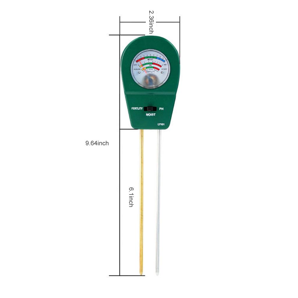 3-в-1 тест почвы PH измеритель влажности тестер плодородия садовые растения цветы инструмент для мониторинга почвы