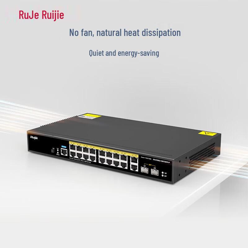 Управляемый гигабитный PoE-коммутатор Ruijie XS-S1930J-18GT2SFP-P с 18 портами