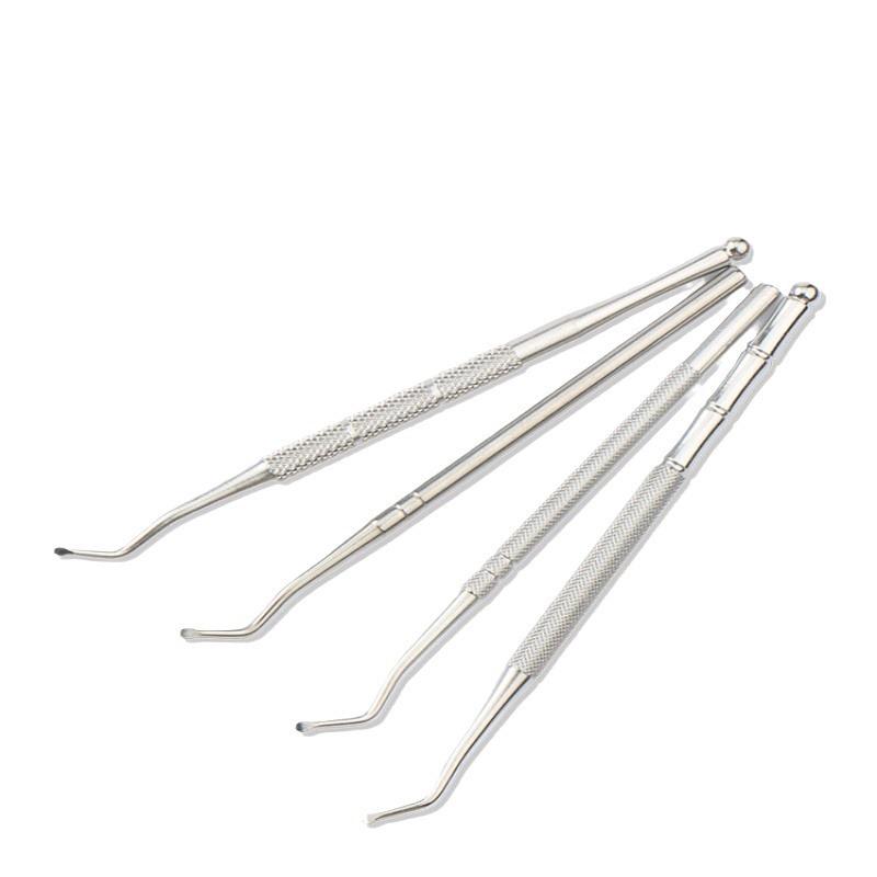 Щипцы для ногтей из нержавеющей стали для удаления вросших ногтей и чистки пальцев ног - маникюрный инструмент для удаления грязи из ногтевых углублений.