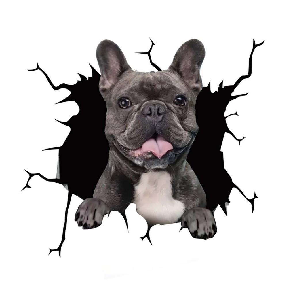 Stickers Scratch Waterproof Marks Headlight Decal Car Sticker Pet Cat French Bulldog Sticker