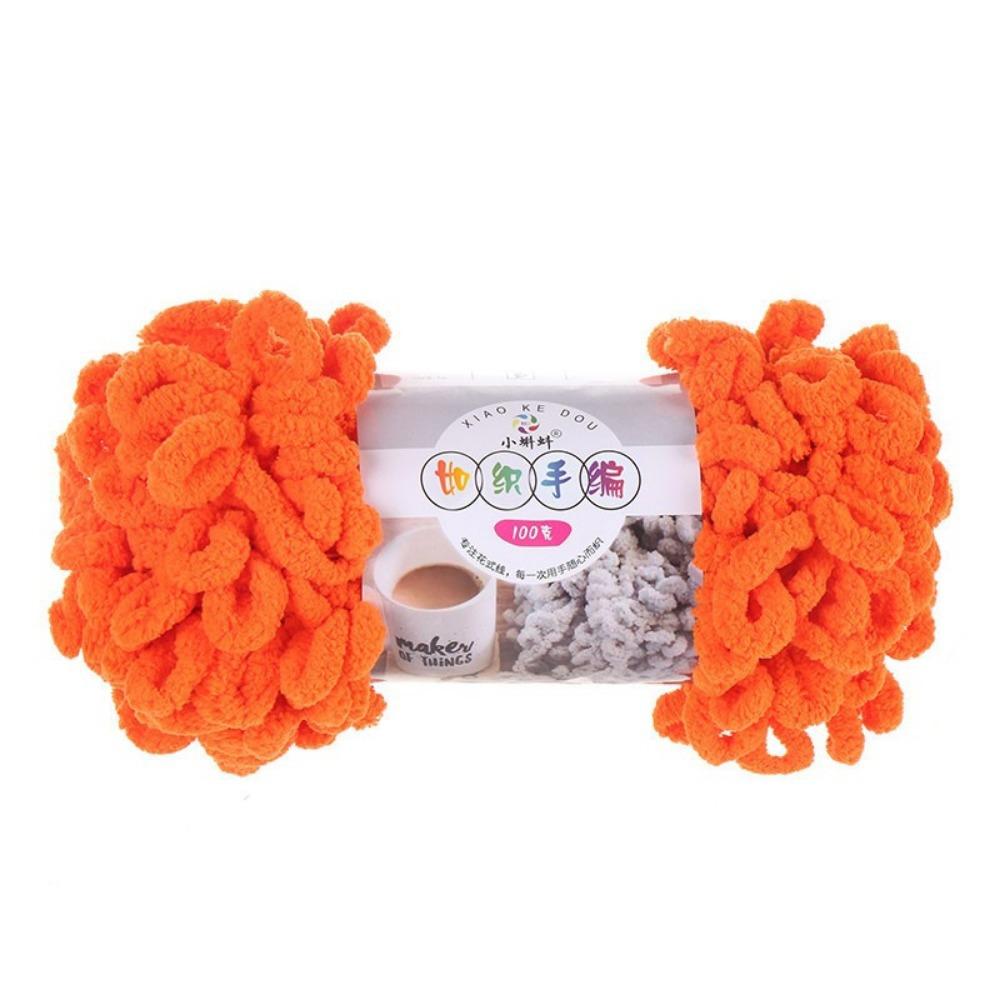 Multi-color Finger Circle Yarn 100g/Roll Hand Knitting Yarn Finger Loop Yarn Crochet Projects
