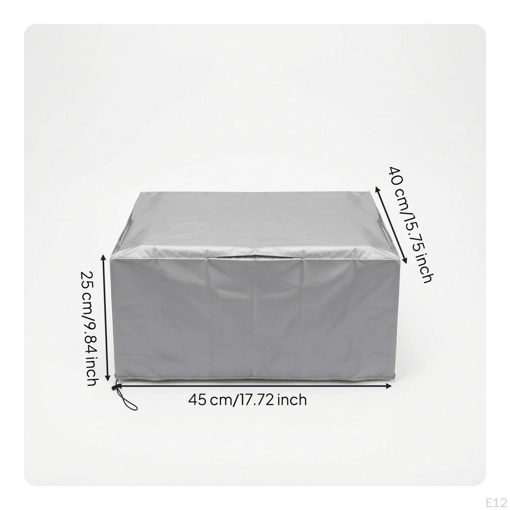 Printer Dust Cover with Drawstring Dustproof 3D Tailored for Office, Workshop