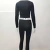 Sweat Suit Crop Top High Waist Breathable No Shrinking Sweat Suit for Fitness