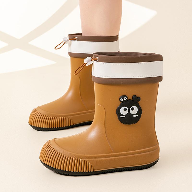 Сапоги для дождя средней высоты, водонепроницаемые сапоги для дождливой погоды, студенческая обувь для отдыха на природе, модная легкая нескользящая резиновая обувь