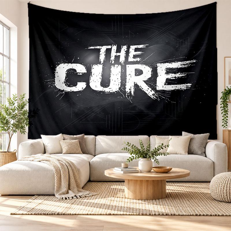 Гобелен The Cure, Мягкая тканевая настенная подвеска, Декоративный фон для спальни, Домашнее настенное искусство
