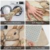 1Pcs Anti Fatigue Kitchen Rugs, Easter Bunny Print Waterproof Non-Slip Thick Cushioned Kitchen Mat Heavy Duty Comfort Standing Mat for Kitchen