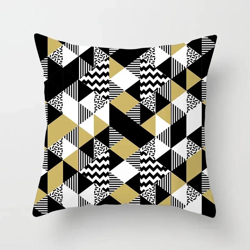 45*45cm Geometric Pillow Cover Abstract Pillow Case Throw Pillows for Living Room Sofa Home Decor Car Seat Pillowslip Hotel