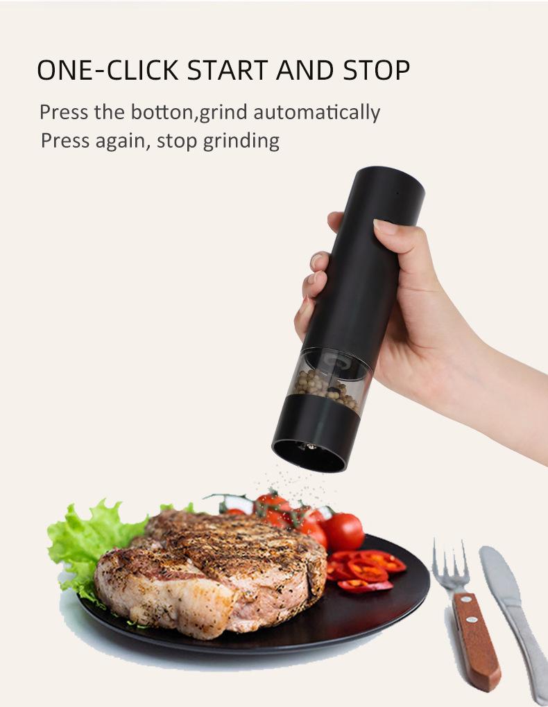 Electric Pepper and Sea Salt Grinder Bottle