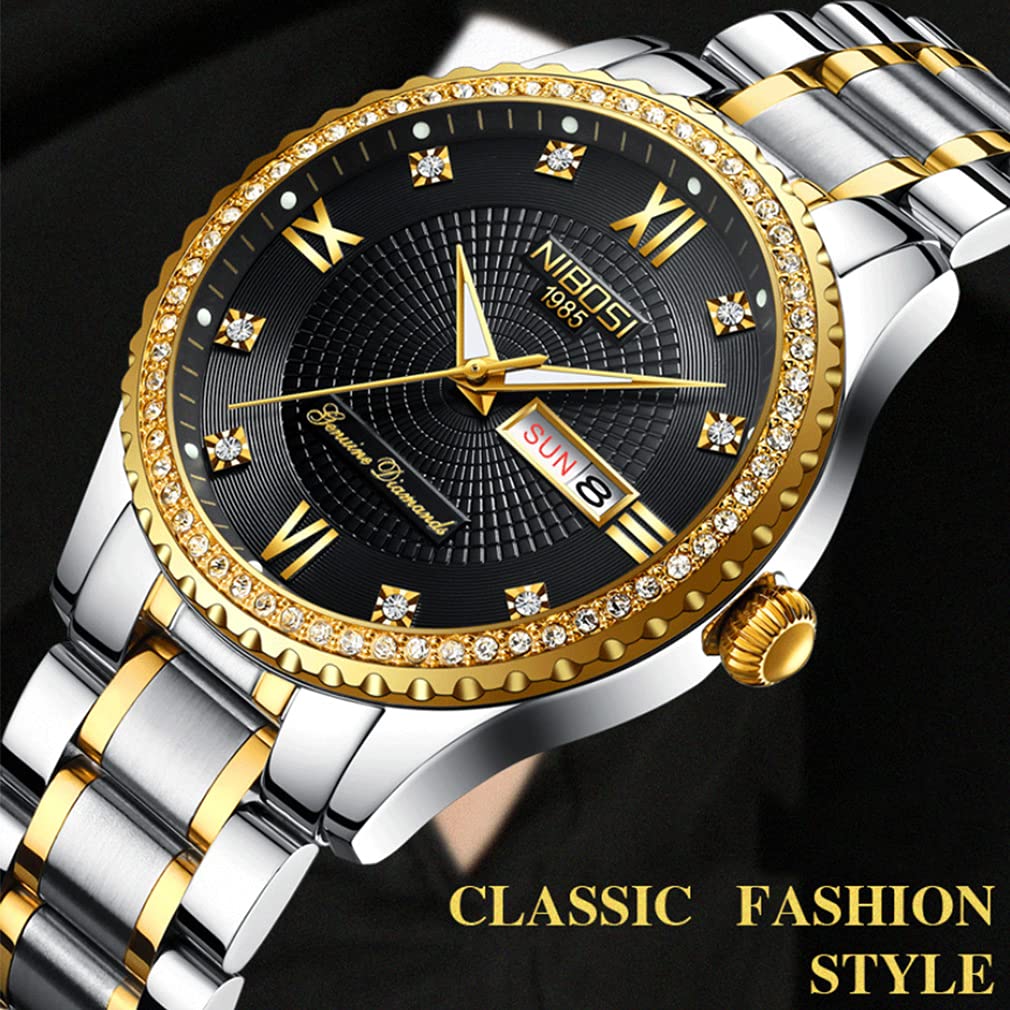 Pair Watch Pair Watch Couple Popular Ladies Pair Watch Set Luxury Arm Watch Diamond Gold Classic Stainless Steel Waterproof Wedding Anniversary Pair