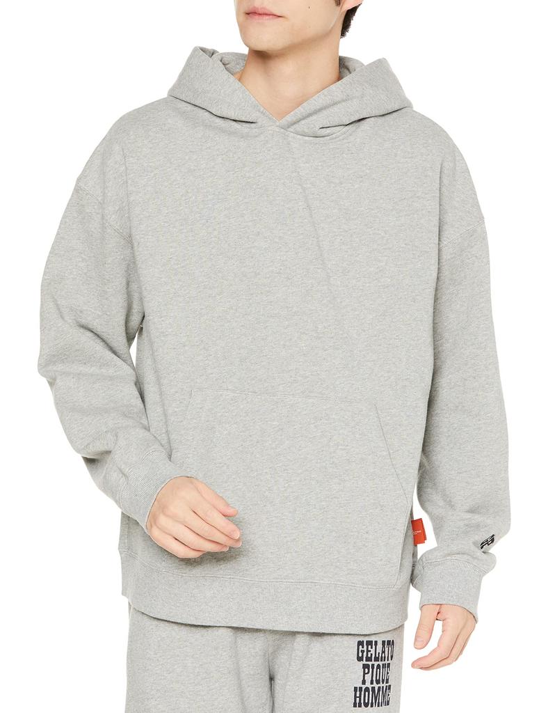 Gelato Pique HOMME Recycled Fleece Big Logo Hoodie PHCT224949 GRY L Men's