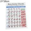 4 Strings Electric Bass Guitar Chord Chart Music Instrument Practice Accessories