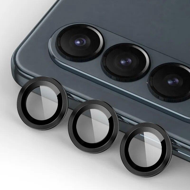 9D изогнутое закаленное стекло Matel, чехол-бампер для объектива для Samsung Galaxy Z Fold5 5G Fold 4, защитный стеклянный чехол для камеры