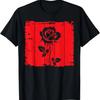 Готический черный роза гранж эстетический дизайн для мужчин и женщин футболка