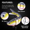 HENGJIA Jointed  Fishing Lures 1Pc 27g Artificial Hard Tackles Wobbler Lifelike  8 Segment Fishing Gears Outdoors