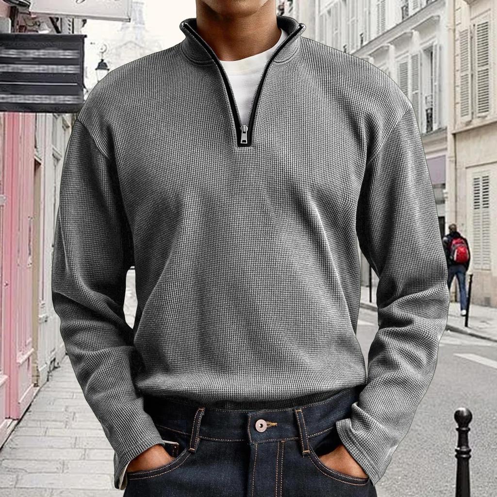 Мужской повседневный пуловер, легкий свитшот с горловиной, рубашки с длинным рукавом