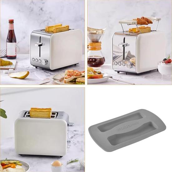 2 шт. силиконовые чехлы для тостеров. Крышка машины для хлеба. Моющаяся крышка. Чехлы для кухонной техники для тостеров на 2 ломтика. Защита от пыли. Простота в обращении.
