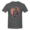 Piece Cat with Blade Graphic  Cotton TShirt Samurai Cat Tees Tops For Unisex