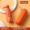 8-Ribs Mini Sun Umbrella Portable Pocket Capsule Umbrella with Box Beach Umbrella Sun Protection UV Folding Umbrella Parasol
