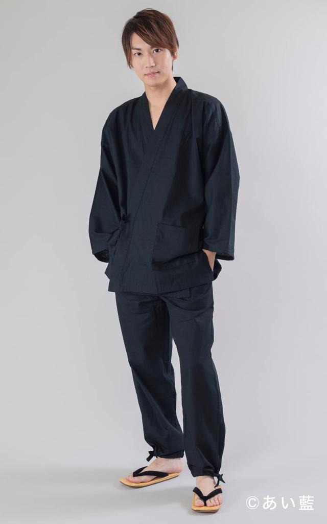 Slub Weave Samue Men's (All-Year Wear) (LL, Black)