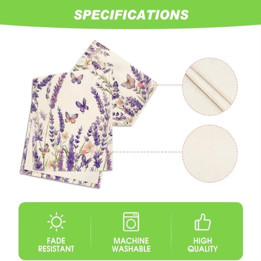 Vintage Linen Table Runner Flower Printed Tablecloth Home Decoration Table Cover  Table Decor