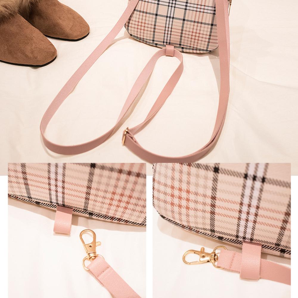 Мини-рюкзак через плечо для девочек-подростков, женский клетчатый кошелек на плечо, модный женский рюкзак с цветными блоками