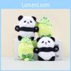 Cartoon Adorable Plush Bamboo Shoot Panda Keychain Cute Gift For Couples And Friends