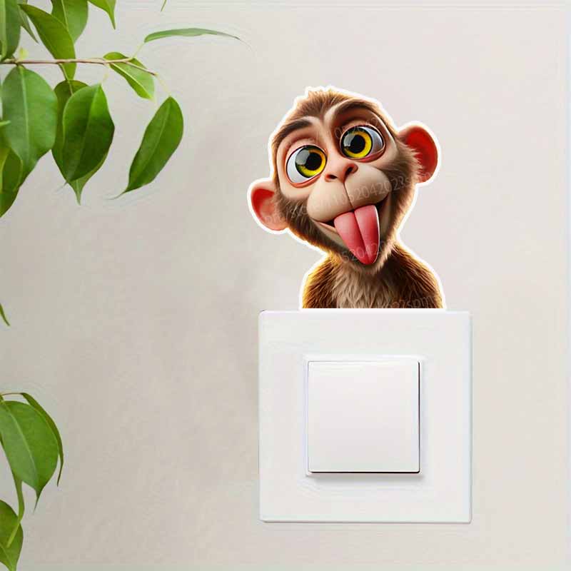 Funny Monkey Vinyl Decal Waterproof Self-Adhesive Car Bumper Sticker Rear Window Laptop Auto Parts HE234