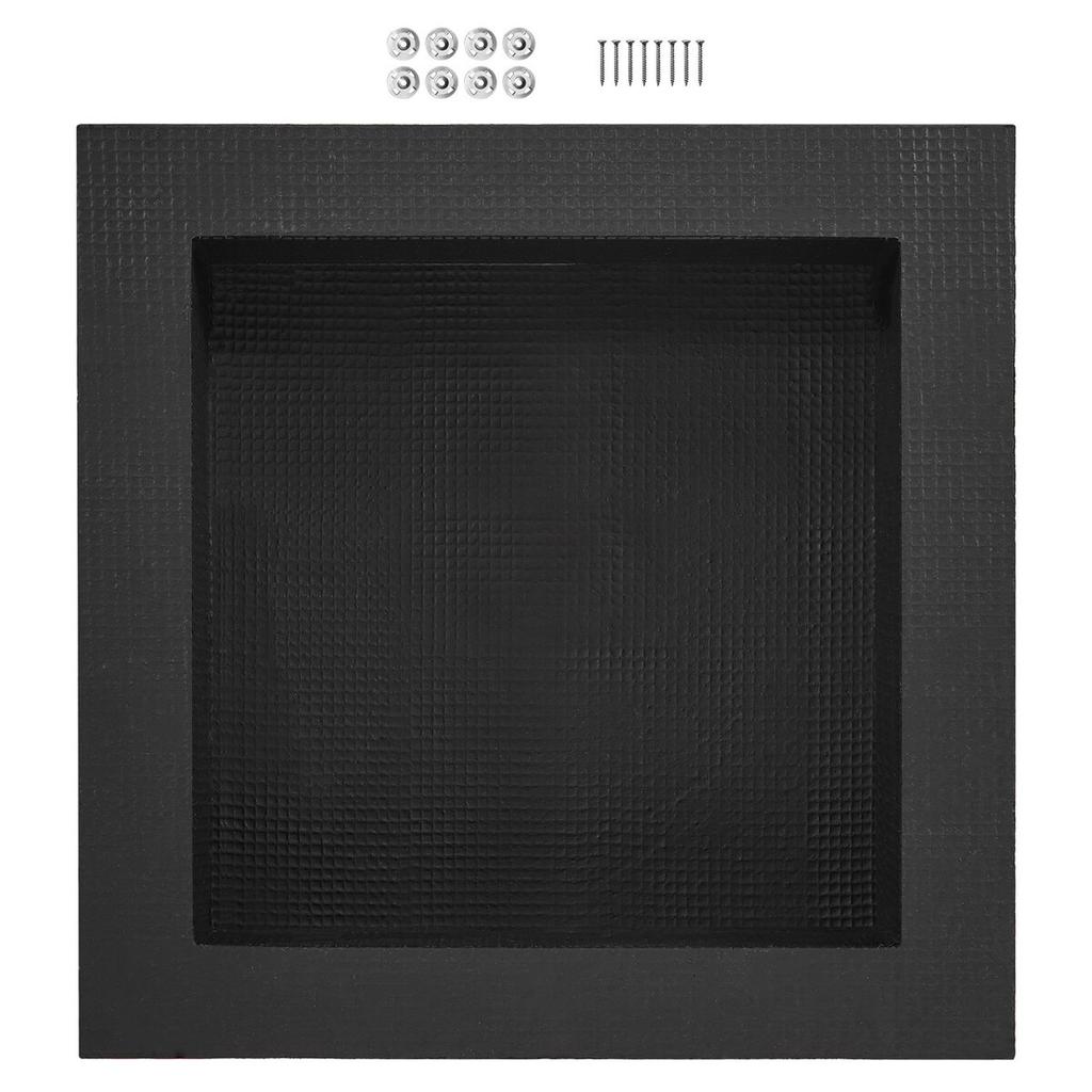 Shower Niche Ready for Tile 40.64 x 40.64 cm, Single Shelf Organizer, Square Corners Wall-inserted Niche Recessed, Sealed Protection Modern Soap