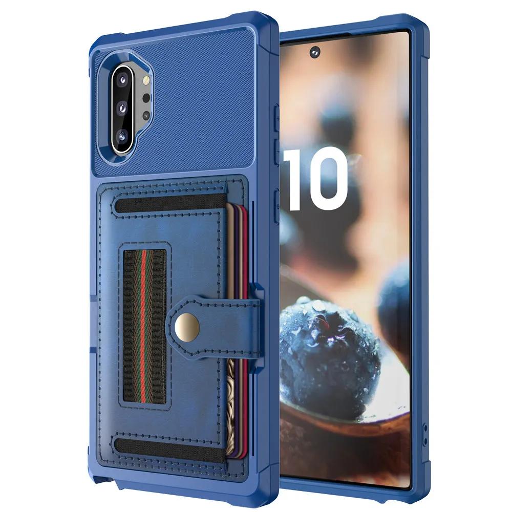 Для Samsung Galaxy Note 20 S21 Ultra 10 9 S20 S21 S10 S9 Plus S10e S10+ Чехол Кожаный Мульти-кардхолдер Кошелек Ретро Роскошная Крышка