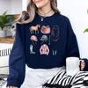 Woman Clothing Horse Lover Vintage Retro Sweatshirts Gift for Horse Owner Classic Tops Cowgirl Cartoon Classic Sweatshirt Jumper