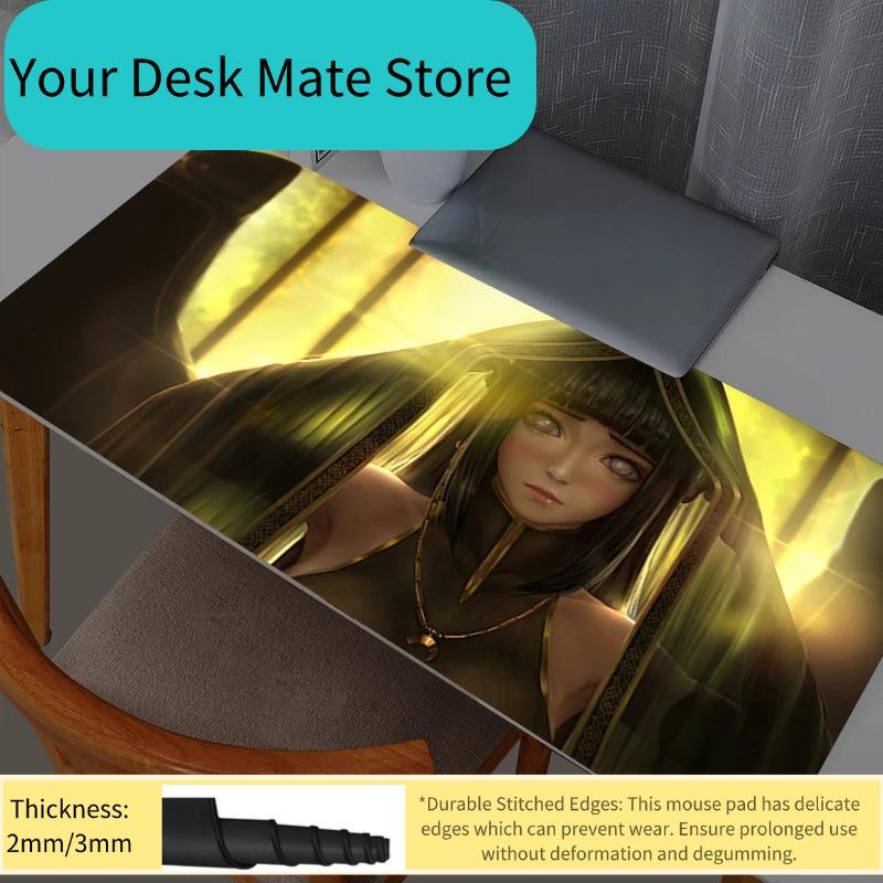 Naruto Hyuuga Hinata Large Mouse Pad Pc Speed for E-sports Players Laptop Computer Keyboard Desk Mat Xxl Mousepad