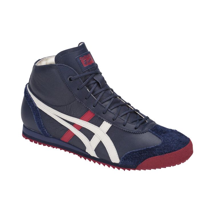 ONITSUKA TIGER Mexico 66 Sd Mr Универсальные Повседневные Нескользящие Прочные Полувысокие Кроссовки для Повседневной Жизни Унисекс Темно-синий 1183A001-400