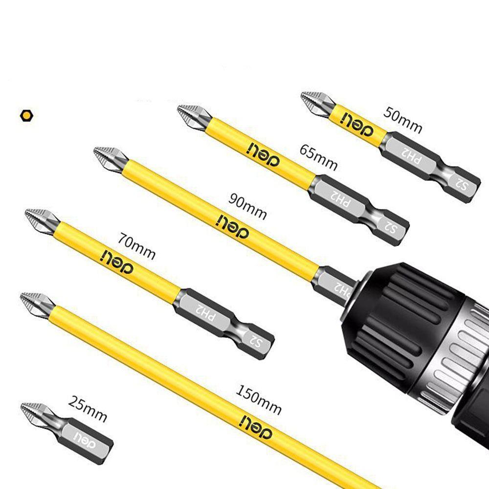 10/6pcs High Hardness Cross Screwdriver Bit Non-slip PH2 Screwdriver Set Impact Drill Bit