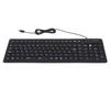 Keyboard 108 Key Spanish USB Wired Portable Foldable Quiet Waterproof Dustproof Silicone Keyboard