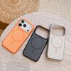 With AI Camera Capature Shutter Button Two-Tone Phone Case For iPhone 17 Pro Max 16 Liquid Silicone Cover Magnetic For Magsafe