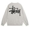 Свитшот Stu Streetwear Tour Edition с принтом букв, круглый вырез, мужской, свободный крой, хлопок, для повседневной носки