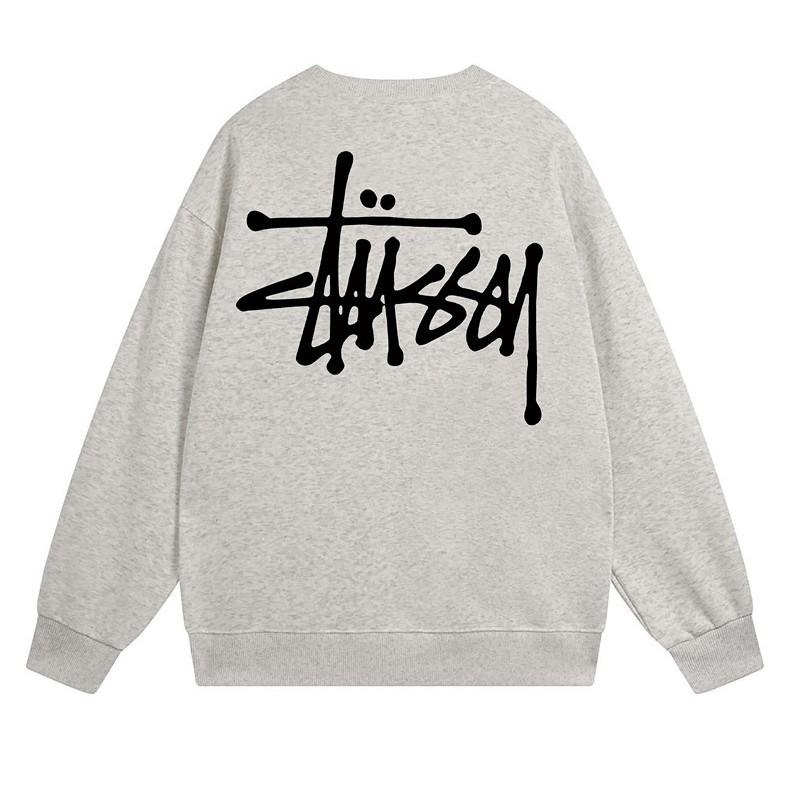 Свитшот Stu Streetwear Tour Edition с принтом букв, круглый вырез, мужской, свободный крой, хлопок, для повседневной носки