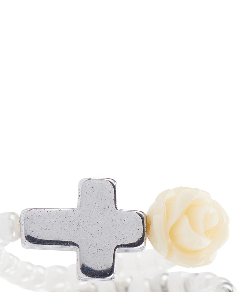 Многослойное кольцо Luvistrue El Cross Rose(слоновая кость)