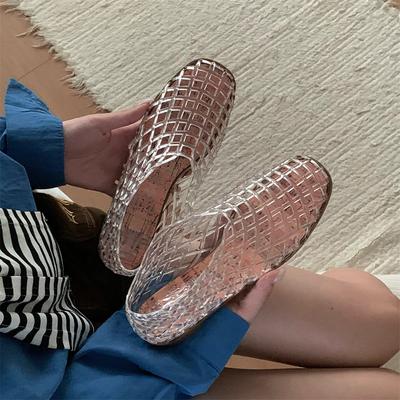 Мода 2026 Женские сандалии ПВХ Дышащие Летняя Верхняя одежда Баотоу Сумка и Повседневная роскошь Сандалии