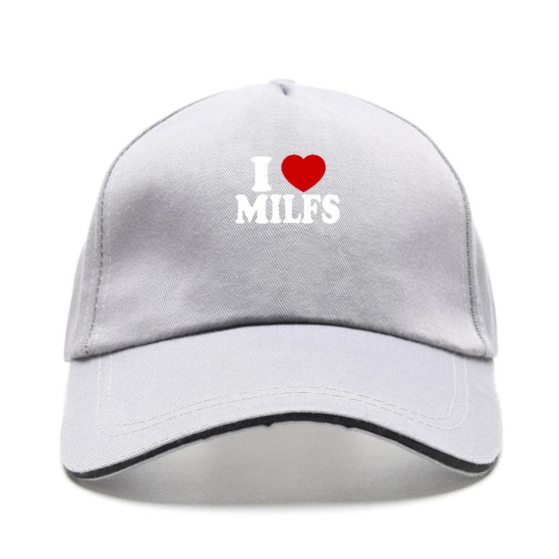 Бейсболка с принтом I Love MILFS I Heart Hot Moms, повседневная женская шапка унисекс, регулируемая летняя кепка-дальнобойщик, gorras