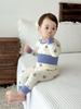 High-Waisted Cotton Toddler Pajama Set: Autumn & Winter Children's Belly Protection Slim-Fit Homewear