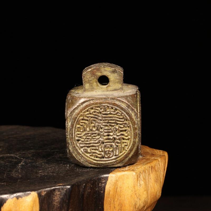 Antique Seal Five Sided Seal Desktop Ornaments Copper Animal Figurine Lucky Statue Feng Shui Decoration