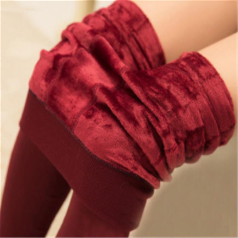 8 цветов, зимние толстые кашемировые леггинсы, женские повседневные теплые вязаные чулки из искусственного бархата