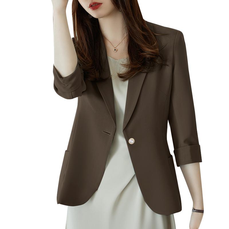 ZANZEA Женский повседневный офисный женский кардиган с рукавом шесть четвертей, блейзер, верхняя одежда